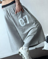 Bumby Printed Embroidered Wide Bermuda Shorts 3color
