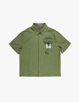PACKABLE SEERSUCKER HALF SHIRTS GREEN