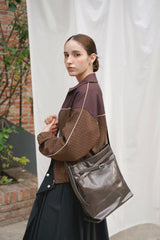 TWAIN_Oil Leather Ver. Dark gray