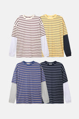 デイズストライプレイヤードTシャツ