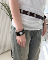 Obsidian Cuff Watch