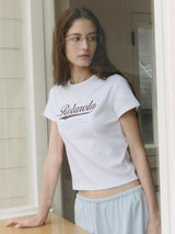 VINTAGE CRACK LOGO T-SHIRT WHITE