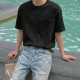[A-T0126] リベットポケット半袖Tシャツ (6色)