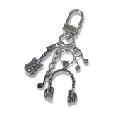  Headphone music guitar keyring