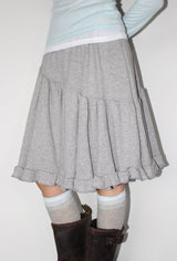 DEAR FRILL MIDI SKIRT