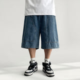 Kade waistband double denim Bermuda pants (3 colors)