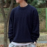Usual Round Cable Knit - 5COLOR