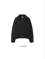 [Unisex] Daisy punching hood zip up(4color)