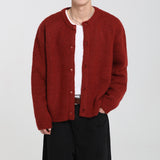 ALPACA ROUND KNIT CARDIGAN