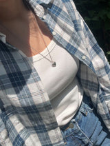 heart shell silver925 necklace SV