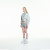 crop fitted hoodie