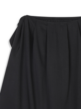 wrap skirt + pleats pants