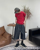 Rocky Spider Bermuda Denim Pants