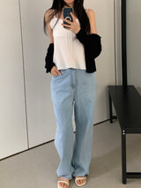 リチャードフリルスリーブレスブラウス