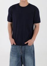 RIB ROUND MUSCLE FIT KNIT