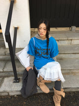 【即日発送】YWD ウェルカムTシャツ_ブルー (1color)