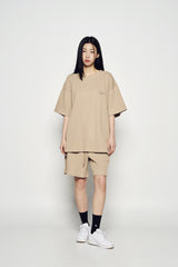 25SS エンボロゴワッフルショートパンツ ライトブラウン