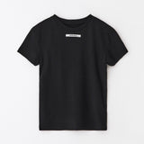スリムレーベルハーフTシャツ ブラック