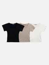 メリードットリボンクロップTシャツ (3c)