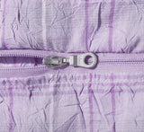 Crop Detachable Crease Check Shirt S167 Pale Pink Purple