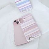 [MADE] Soft stripe case (Cocoa purple)