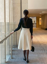 Coco Color Matching Line Tie Knit