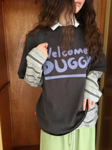 【即日発送】YWD WELCOME T-SHIRTS_CHARCOAL (1color)