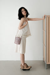 cross pouch (pink leopard)