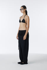 CUBIC SWEAT BIKINI TOP (BLACK)