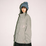 Twister Star Stripe Pom Beanie  - Blue