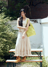 cobaltiny suede bag (lime)