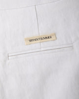 Classic linen shorts_white