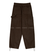 And double corduroy Carpenter Bendable Wide Pants