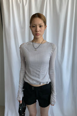 ウェーブTシャツ [グレー]