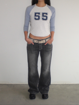 Lily low boots cut denim