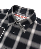 BBDアンクサイエティマルチパッチチェックシャツ(Black)