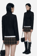 26FW★ [ EEUN MADE ] ロゼット ハイネック ジャケット