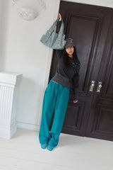 26SS★ SILVER GLITTER SWEAT PANTS