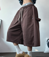 スナップオーバーベーシックバミューダパンツ 🩵💕🧸🤎8COLOR