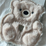 SUN CASE PATCH COZY BEAR IVORY (GLOSSY SILVER)