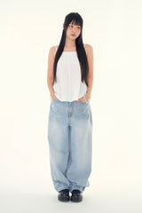Rina stitch pocket denim pants