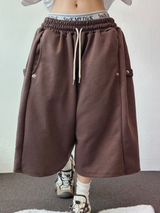 HIGH QUALITY🤎 SNAP BALLOON BERMUDA 🤍🤎🩶🖤5COLOR