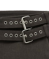 2 belt shorts (brown)