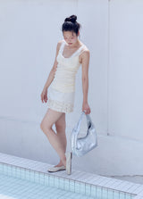 Patch Hobo bag (silver)