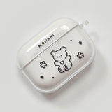 [AirPods] ブラックマロベアハードケース (only case)