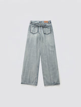 Buckle Denim Pants