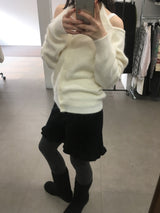 Whistle Angora Halter Neck Cardigan (3color)