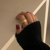 (silver925) Basic matte open ring *silver