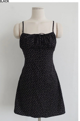 COQUETTE FLORAL RUCHED CAMI DRESS (3COLORS!)
