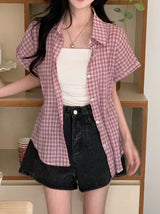 Double Belt Loop A-Line Denim Shorts (2color)